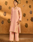 Babypink Crane Dawn Kurta Set