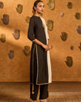 Black Ying Yang Kurta Set