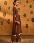 Sepia Cherry Vine Kurta Set