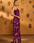 Berry Cherry Wine Saree