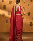 Red Zen Saree