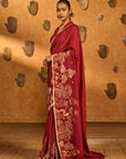 Red Zen Saree
