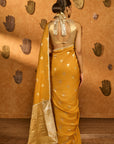 Ochre Tea Blossom Saree