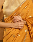 Ochre Tea Blossom Saree