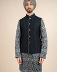 Midnight Blue Nehru Jacket