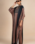 Multicoloured Striped Kaftan