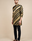 Multicoloured Striped Kurta