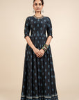 Navy Blue Anarkali