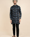 Navy Blue Kurta