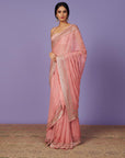 Sequins Border Saree Set