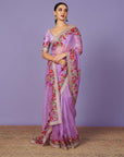 Zardozi Border Saree Set