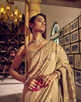 Classic Gold Tissue Saree - Gold