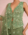 Sage Green Sharara Set