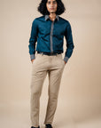 Prussian Blue Solid Shirt