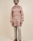 Rust Pink - Ivory Kurta