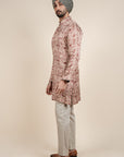 Rust Pink - Ivory Kurta