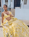 Yellow Floral Lehenga Set 2