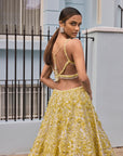 Yellow Floral Lehenga Set 3