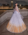 Silver Gold Sequin Lehenga Set 3