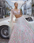 Sea Green Sequin Lehenga Set 1
