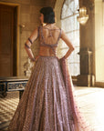 Dusty Mauve Sequin Lehenga Set