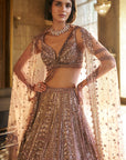 Dusty Mauve Sequin Lehenga Set