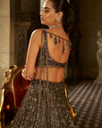 Charcoal Sequin Lehenga Set
