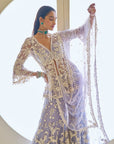 Mauve Pearl Sharara Set - Ready to Ship