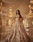 Antique Gold Lehenga Set