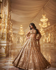 Antique Gold Lehenga Set