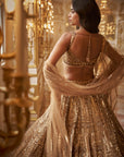 Antique Gold Lehenga Set