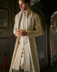 Champagne Thread Work Sherwani Set