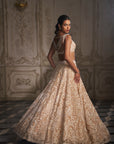 Nude Paisley Lehenga Set
