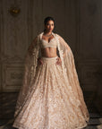 Nude Paisley Lehenga Set