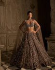 Coffee Chandelier Lehenga Set- Ready To Ship