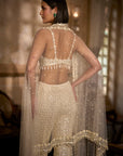 Cream Sharara - Pant Set