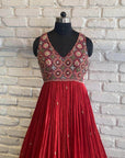 Red Marodi Work Gown