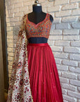 Red Heart Lehenga