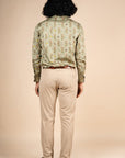 Sage Green Flora Printed Shirt