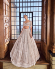Champagne Pearl Lehenga Set 1