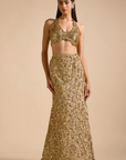 Gold Mermaid Style Skirt Set - Ready to Ship