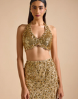 Gold Mermaid Style Skirt Set - Ready to Ship