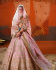 The Gulab Barfi Lehenga with Veil - Ready to Ship