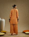 Orange Embellished Tunic Set
