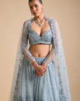 Ice Blue Lehenga Set - Ready to Ship