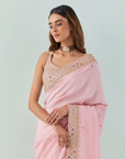 Masoom Gulaabi Saree - Ready to Ship