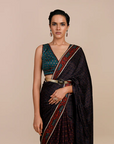 Mulbery Purple - Turquoise Blue Saree Set