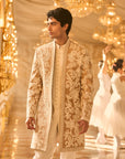 Nude Open Sherwani Set