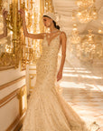 Ivory Pearl Trail Gown