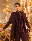 Wine Open Sherwani Set